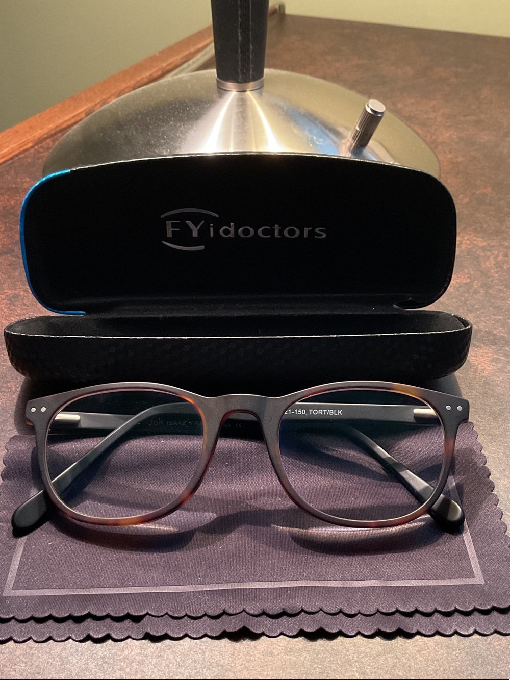 Editor Isaac +2.75 Reading Glasses Tortoise/Black NWT Never Worn w/ Case
